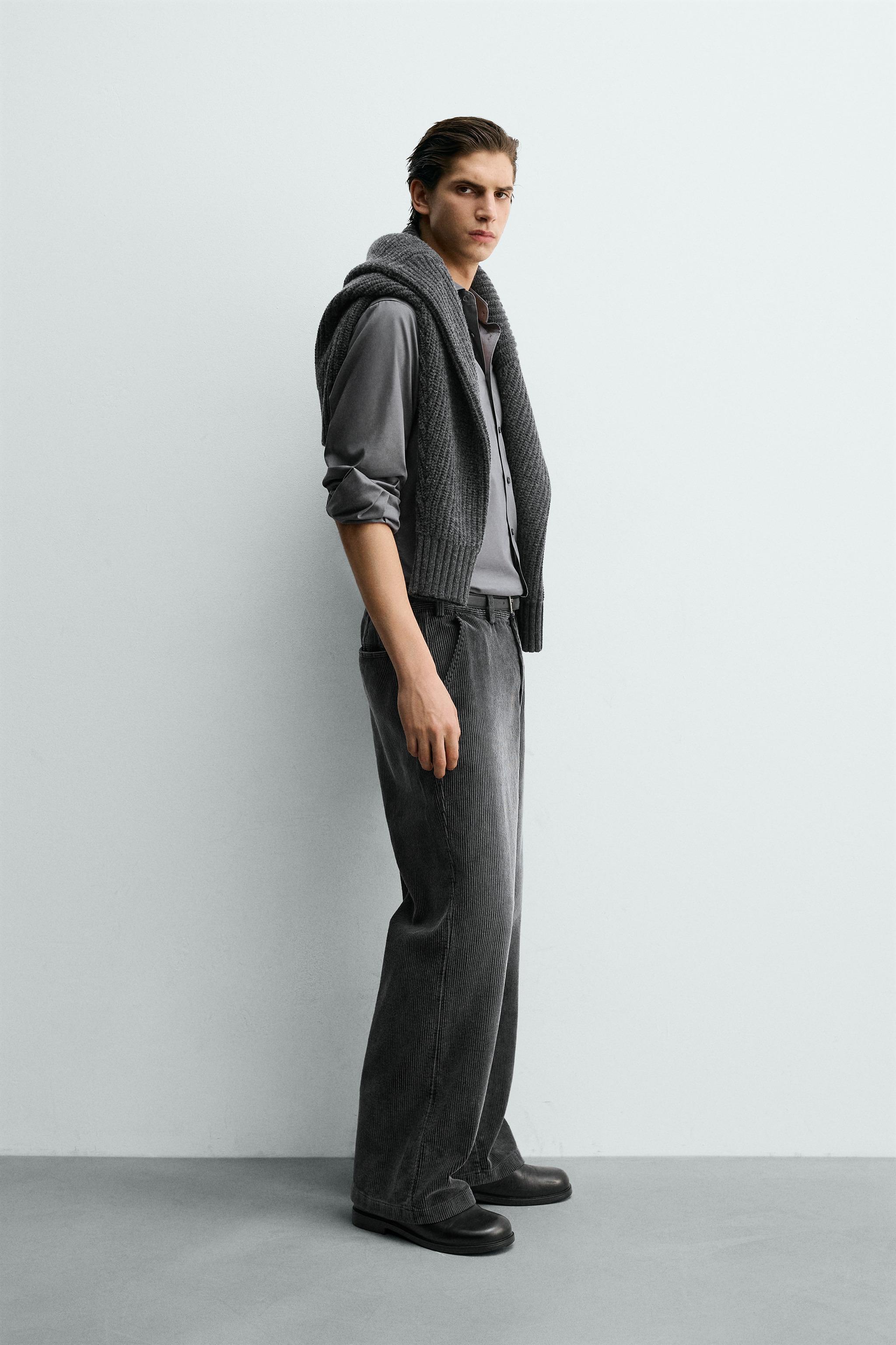 RELAXED FIT CORDUROY PANTS